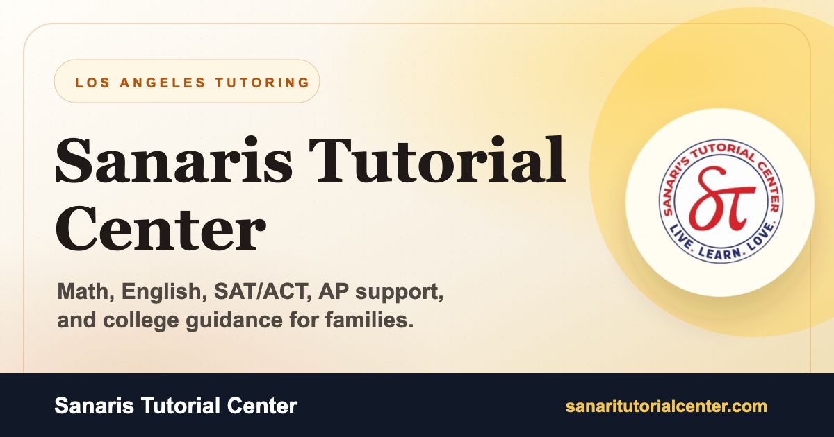 Sanari Tutorial Center